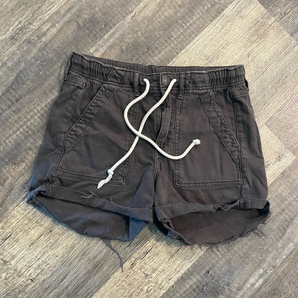 American Eagle Outfitters Black Athletic Shorts Elastic Waistband